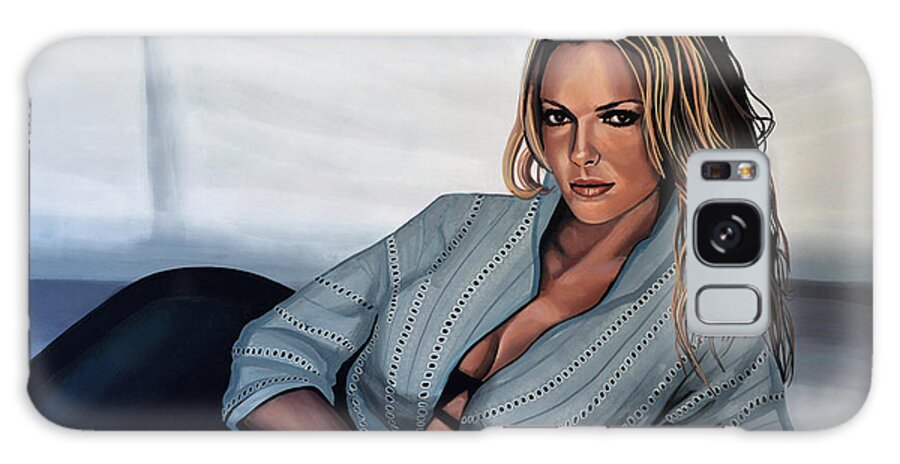 Katherine Heigl Galaxy Case featuring the painting Katherine Heigl by Paul Meijering