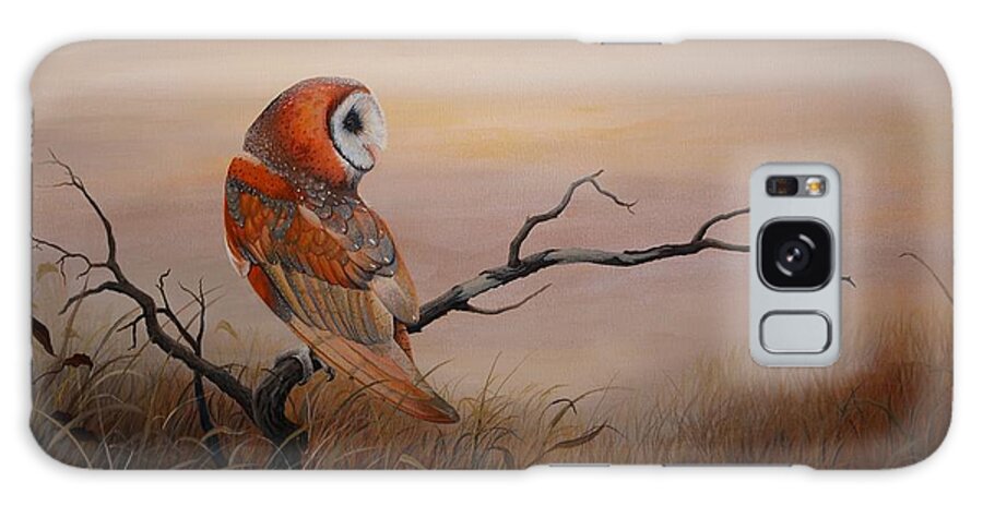 Barn Owl Galaxy S8 Case featuring the painting Keeper of Dreams by Charles Owens