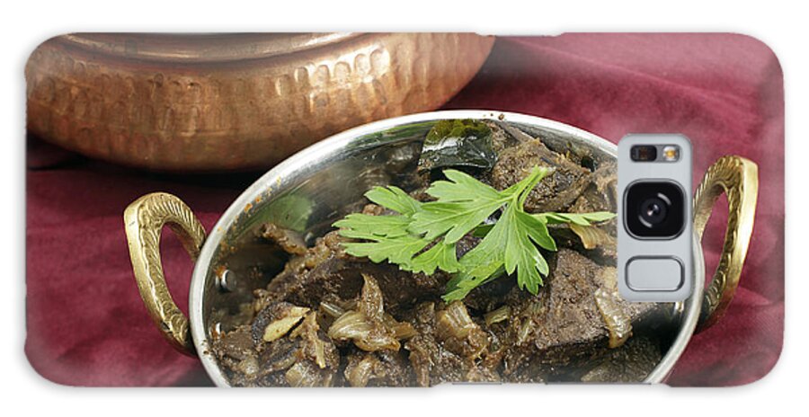 Liver Galaxy Case featuring the photograph Kerala Mutton Liver Fry Horizontal by Paul Cowan