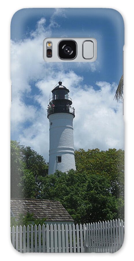 Lighthouse Galaxy Case featuring the photograph Keys Beacon by Barbara Von Pagel