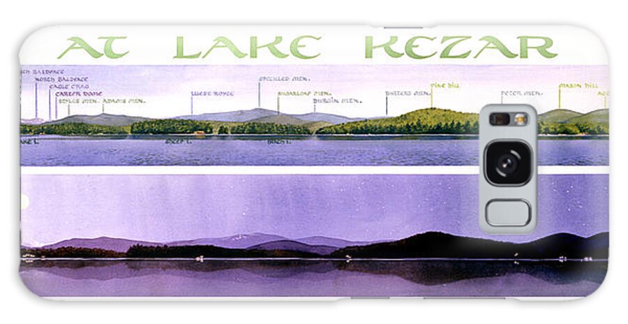 Lake Galaxy Case featuring the painting Kezar Lake View by Mary Helmreich