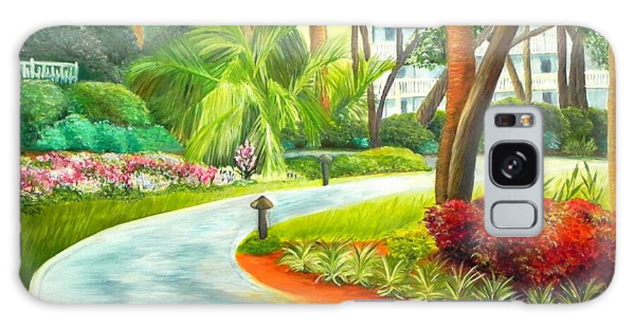 Art Galaxy S8 Case featuring the painting Kiawah Path - Kiawah Island SC by Shelia Kempf