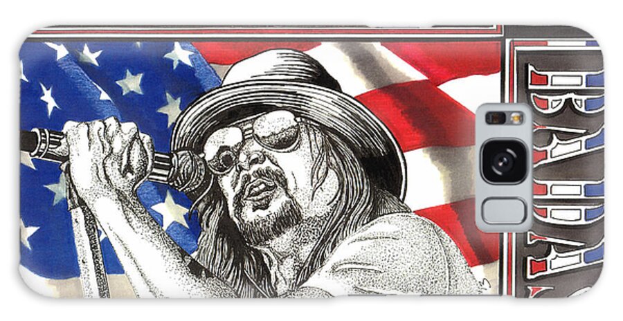 Kid Rock Galaxy Case featuring the drawing Kid Rock American Badass by Cory Still