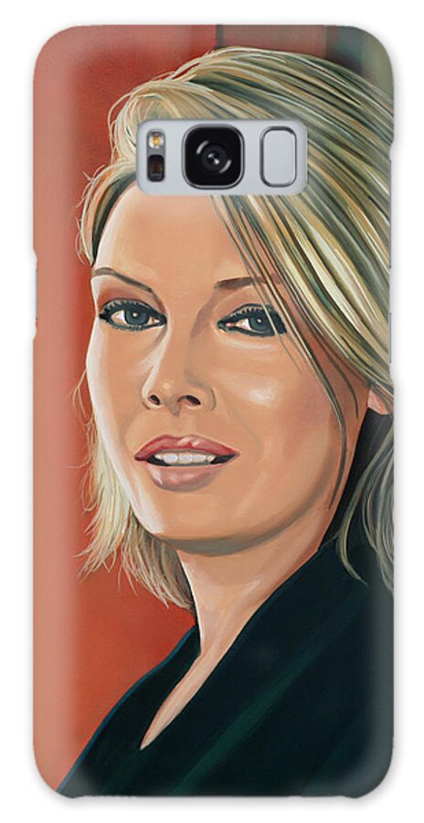 Kim Wilde Galaxy Case featuring the painting Kim Wilde Painting by Paul Meijering