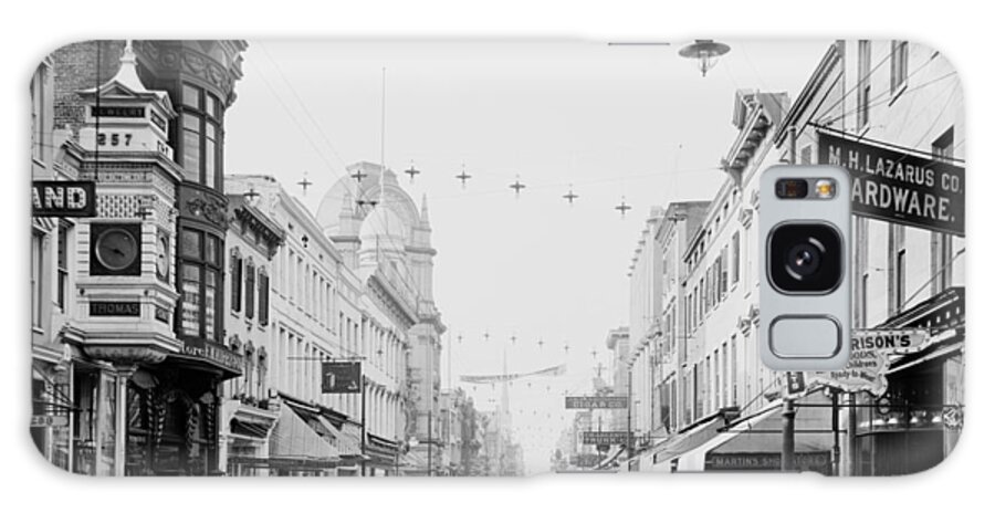 1910 Galaxy S8 Case featuring the photograph King Street in Charleston South Carolina circa 1910 by Mountain Dreams