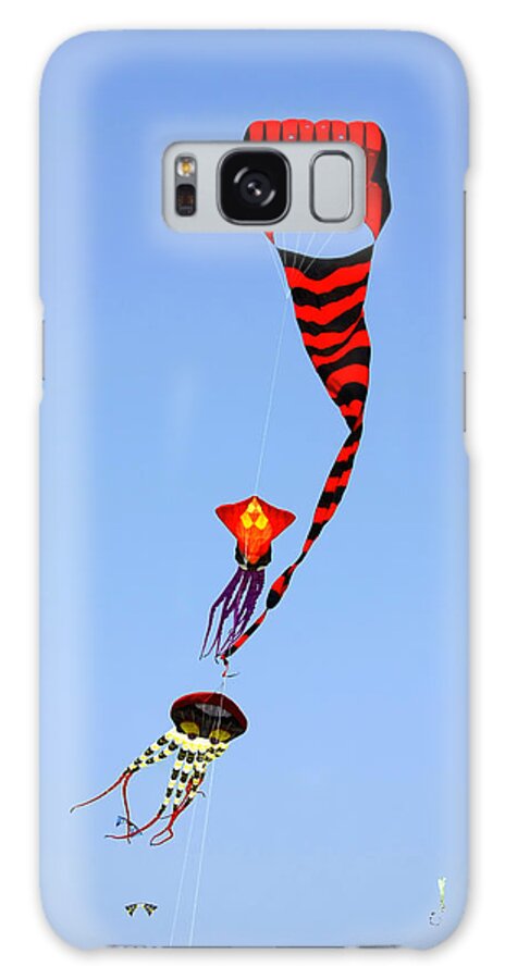 Kite Galaxy Case featuring the photograph Kites over Baja California by Alexandra Till