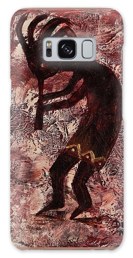 Native American Folklore Galaxy S8 Case featuring the painting Kokopelli by Darice Machel McGuire