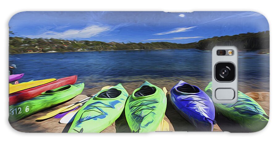 Kayaks Galaxy Case featuring the photograph Kyaks by Sheila Smart Fine Art Photography