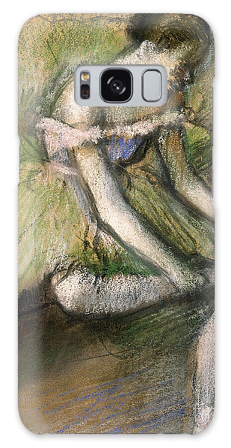 Girl Galaxy Case featuring the pastel La Jupe Verte by Edgar Degas