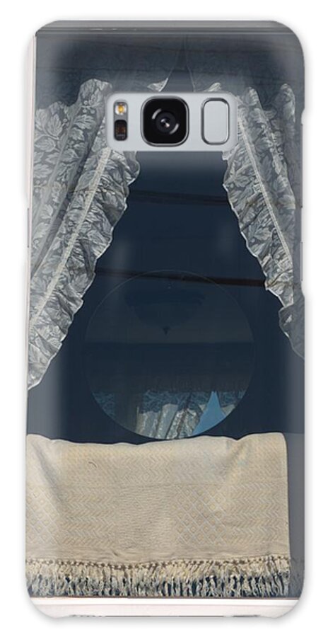 Window Galaxy Case featuring the photograph Lace curtain 1 by Douglas Pike