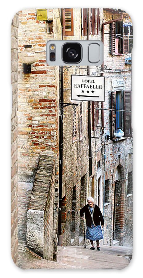 Urbino Galaxy S8 Case featuring the photograph Lady in Urbino by Jennie Breeze