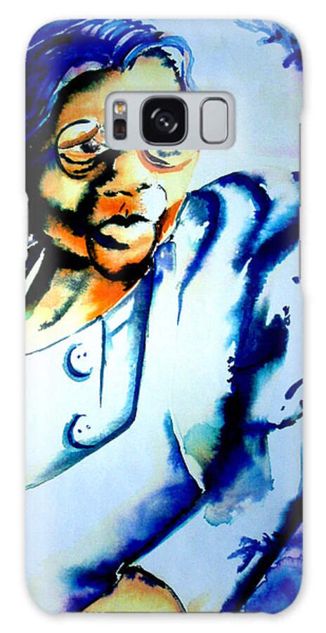 Woman Galaxy S8 Case featuring the painting Lady with a Cane by Diana Davenport