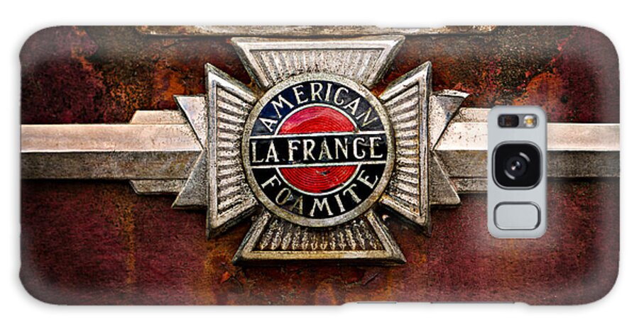 Fire Truck Galaxy S8 Case featuring the photograph LaFrance Badge by Mary Jo Allen