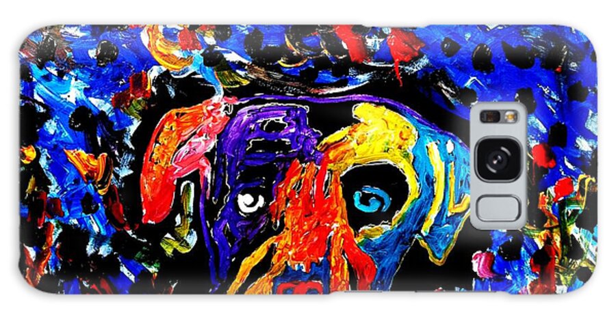 Lagunitas Galaxy Case featuring the painting Lagunitas Dog by Neal Barbosa