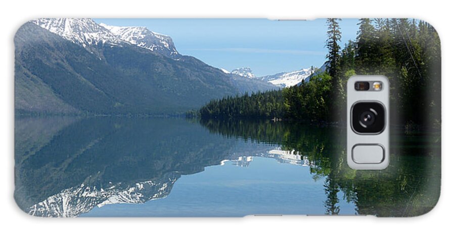 Blue Galaxy Case featuring the photograph Lake McDonald - Glacier National Park by Lucinda Walter
