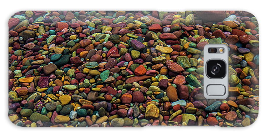 Danita Delimont Galaxy Case featuring the photograph Lake Mcdonald, Rocks Through Water by Yitzi Kessock