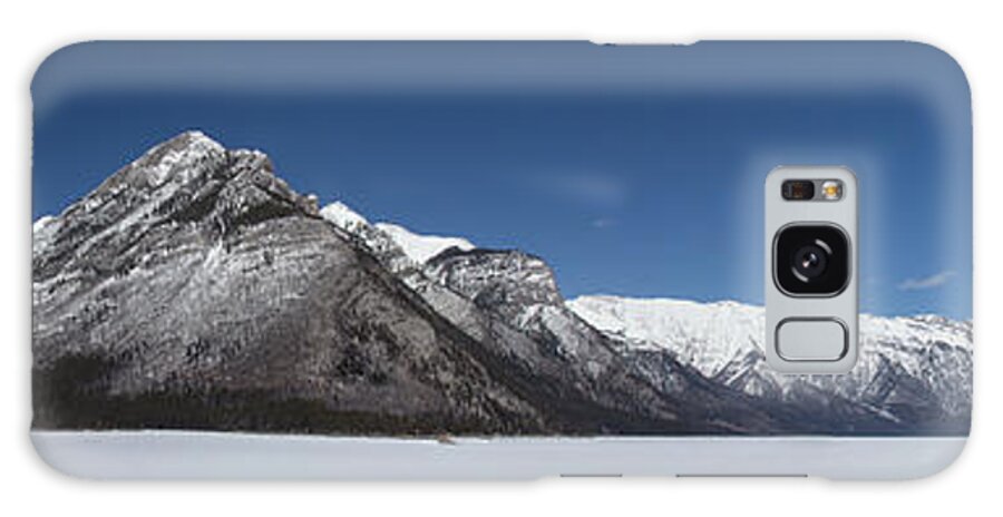 Landscape Galaxy S8 Case featuring the photograph Lake Minnewanka Panorama by Celine Pollard