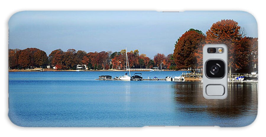 Art Galaxy Case featuring the photograph Lake Norman Boat Dock by Paulette B Wright
