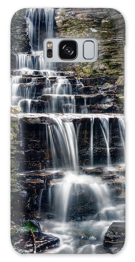Waterfall Galaxy Case featuring the photograph Lake Park Waterfall by Scott Norris
