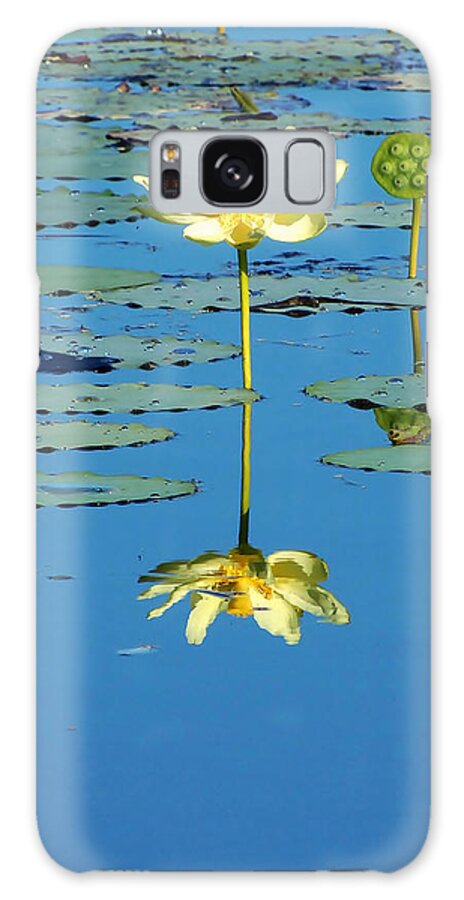 Landscape Galaxy Case featuring the photograph Lake Thomas Water Lily by Christopher Mercer