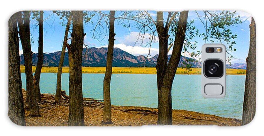 Lake Scene Galaxy Case featuring the photograph Lake Through The Trees by Juli Ellen