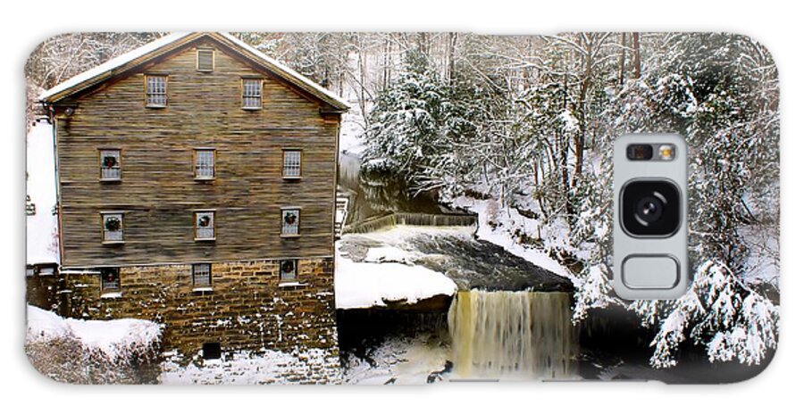 Lanterman's Mill Galaxy Case featuring the photograph Lanterman's Mill in Winter by Michelle Joseph-Long