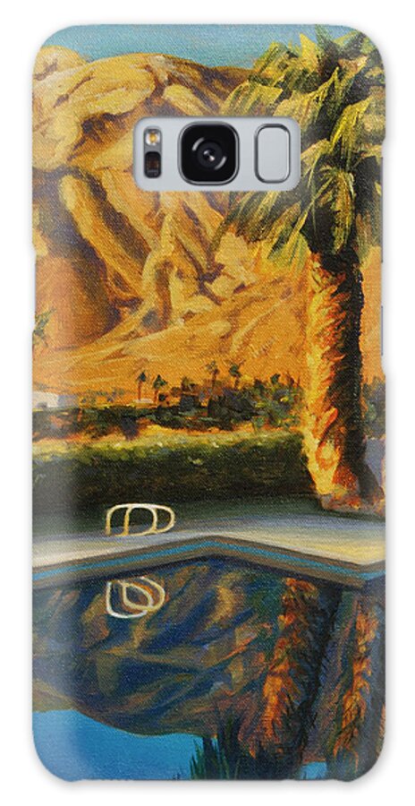 Leisure Galaxy Case featuring the painting Las Palmas Hills by Kathleen Irvine
