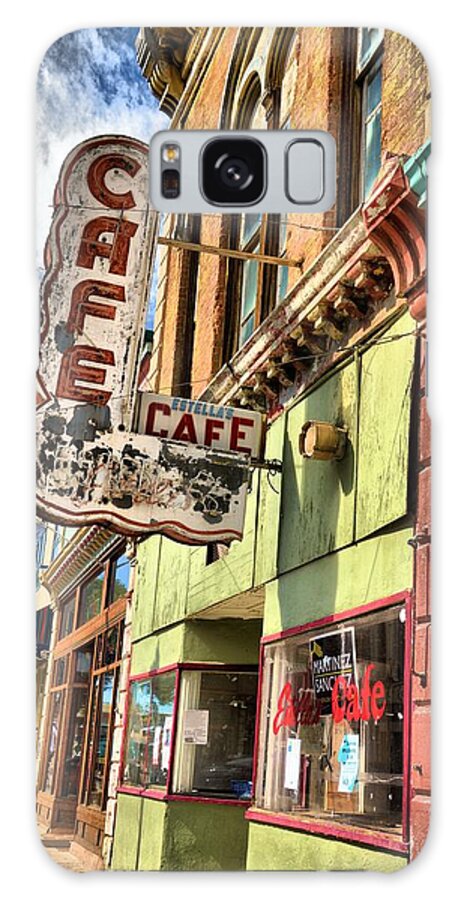 Restoration Galaxy Case featuring the photograph Las Vegas Cafe by Jacqui Binford-Bell