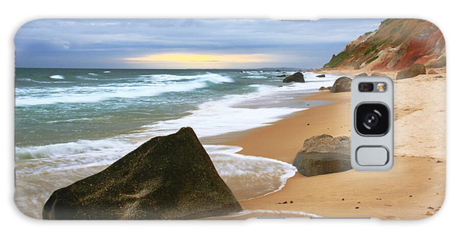 Seascape Galaxy Case featuring the photograph Last Light before the storm by Roupen Baker