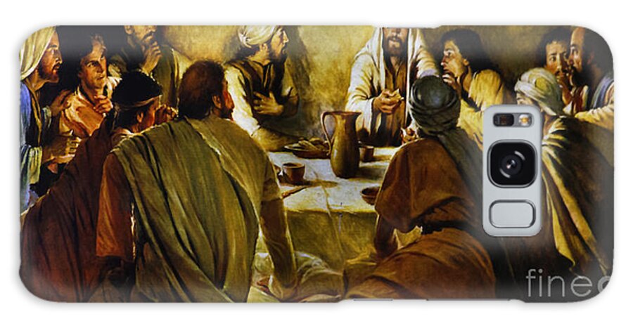 Painting Galaxy Case featuring the photograph Last Supper Reproduction by Al Bourassa