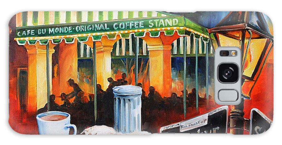 New Orleans Galaxy Case featuring the painting Late at Cafe Du Monde by Diane Millsap