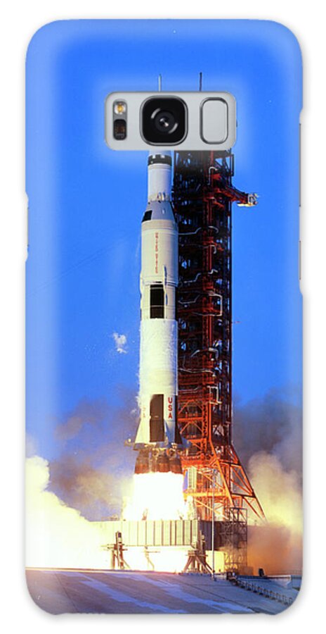 Apollo16 Galaxy Case featuring the photograph Launch Of Apollo 13 Atop A Saturn V Rocket by Nasa/science Photo Library