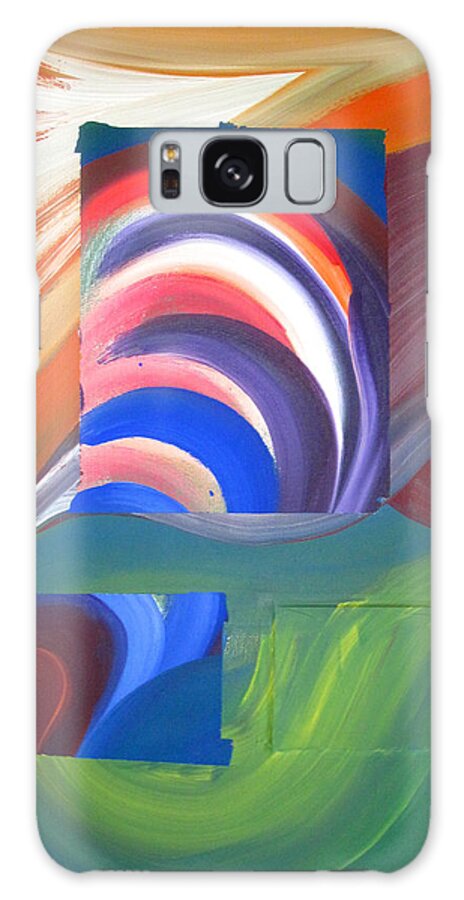 Painting Galaxy Case featuring the painting Layered Sea by Steve Sommers