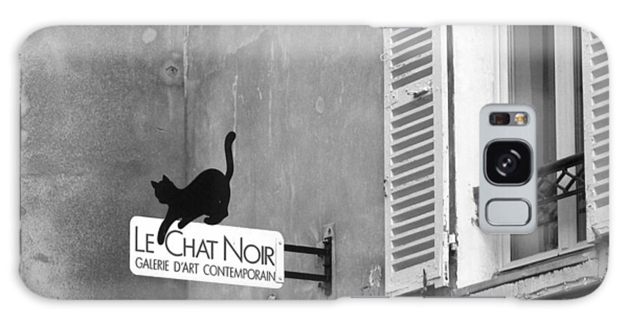 Windows Galaxy Case featuring the photograph Le Chat Noir by Nikolyn McDonald