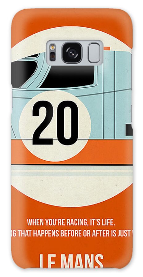 Le Mans Galaxy Case featuring the painting Le Mans Poster by Naxart Studio