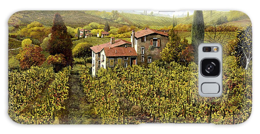 Vineyard Galaxy Case featuring the painting Le Vigne Toscane by Guido Borelli
