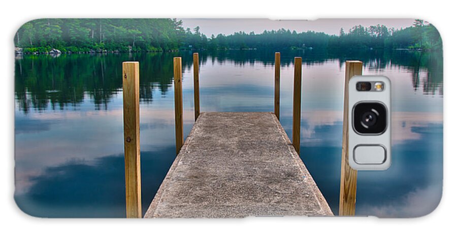 Moultonborough Galaxy S8 Case featuring the photograph Lees Mills Dock by Brenda Jacobs