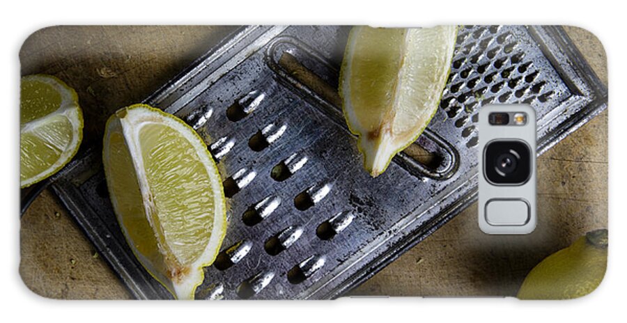 Lemon Galaxy Case featuring the photograph Lemon and Grater by Nailia Schwarz