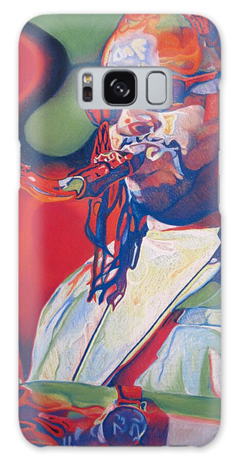 Leroi Moore Galaxy Case featuring the drawing Leroi Moore Colorful Full Band Series by Joshua Morton