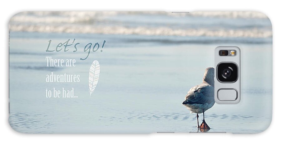 Seagull Galaxy Case featuring the photograph Let's Go by Robin Dickinson