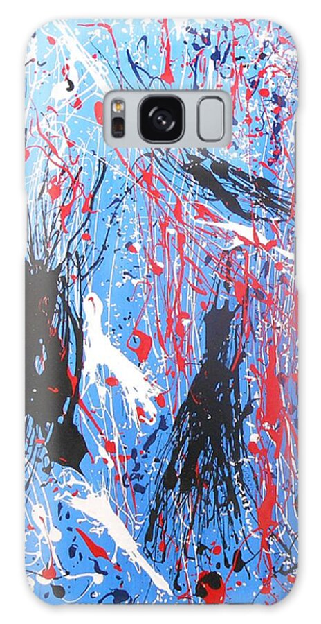 Abstract Galaxy Case featuring the painting Liberty by GH FiLben