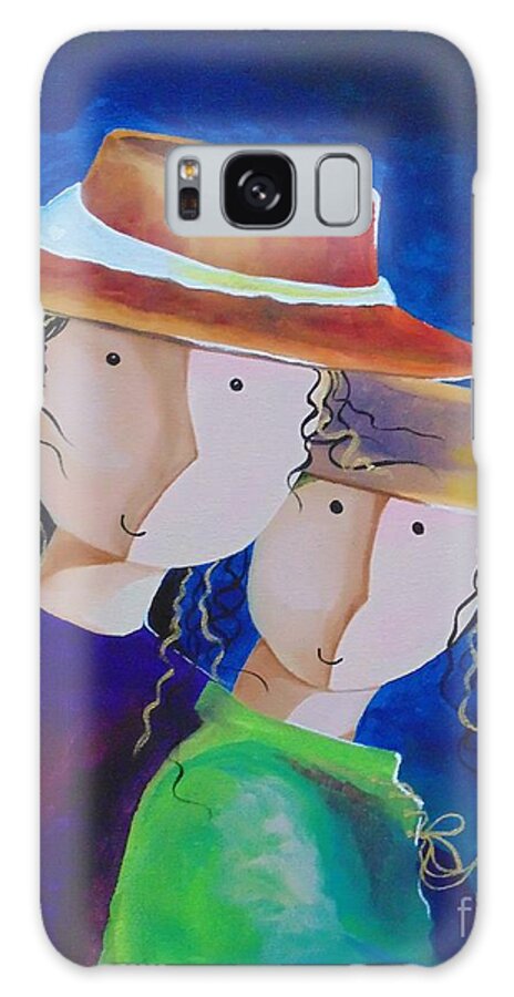 Mother Galaxy Case featuring the painting Life is Beautiful by Nereida Rodriguez