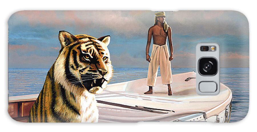 Life Of Pi Galaxy Case featuring the painting Life Of Pi by Paul Meijering