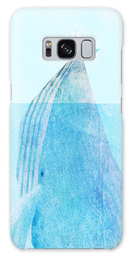 Whale Galaxy Case featuring the drawing Lift by Eric Fan