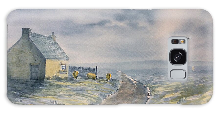 Glenn Marshall Artist Galaxy Case featuring the painting Lifting Mist at Trough House in Glaisdale by Glenn Marshall