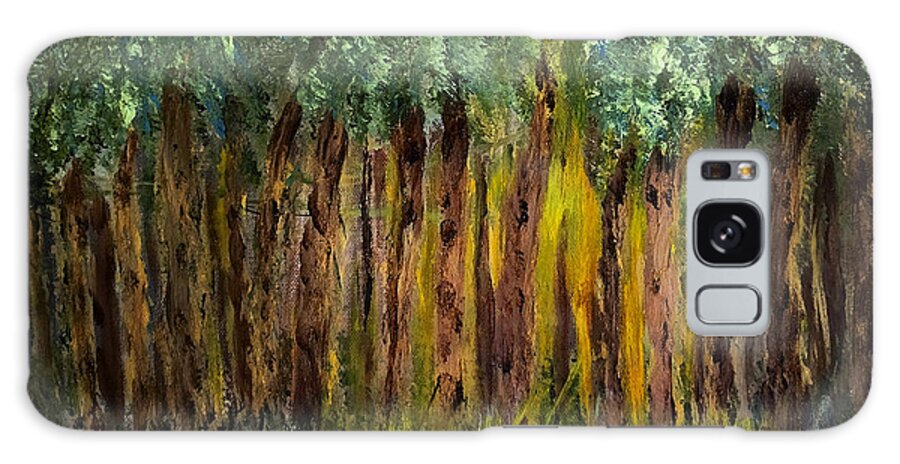 Forest Galaxy Case featuring the painting Light in the Forest by Dick Bourgault