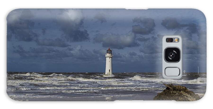 Light House Galaxy Case featuring the photograph lighthouse at New Brighton by Spikey Mouse Photography