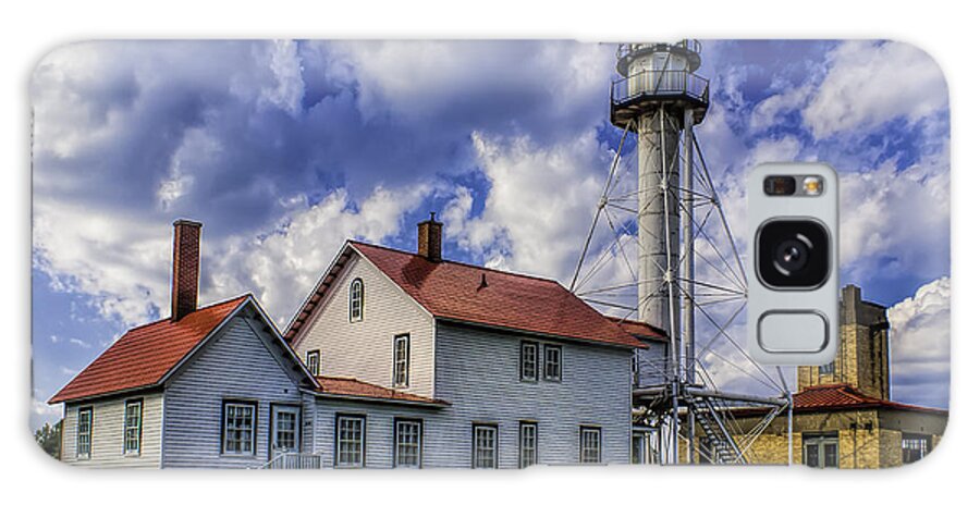Lighthouse Galaxy Case featuring the photograph Lighthouse at Whitefish Point by Nick Zelinsky Jr