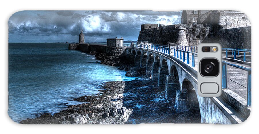 Guernsey Lighthouse Galaxy Case featuring the photograph Lighthouse by Chris Smith