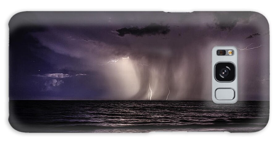 Florida Galaxy Case featuring the photograph Lightning and Rain by Christopher Perez
